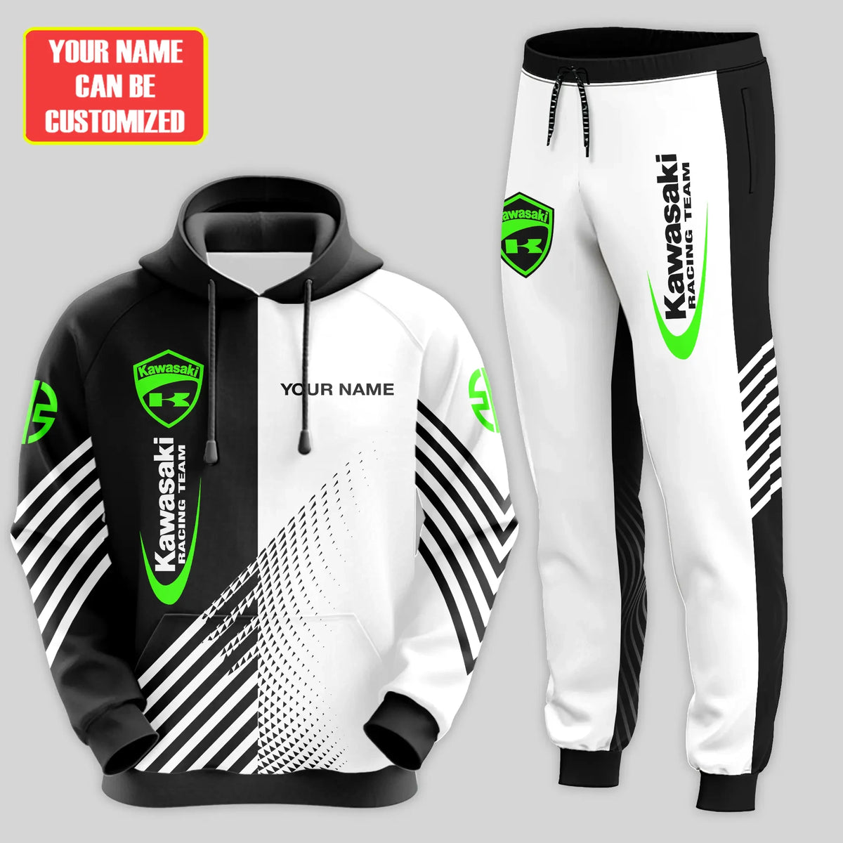 Personalized KW Racing Team 3D All over Printed Hoodie and Sweatpants set