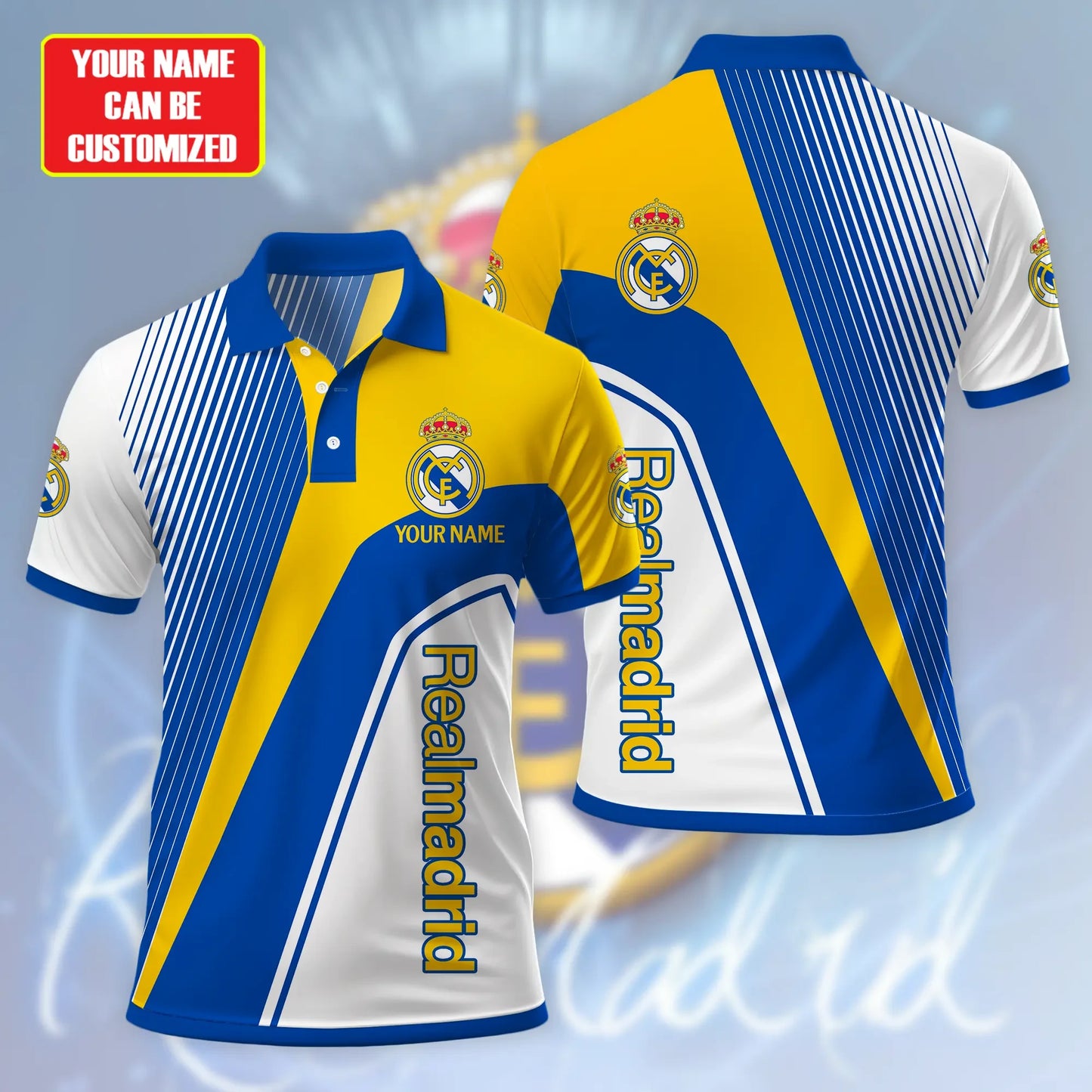 Personalized Real Madrid 3D Full Printing Set , Real Madrid Shirt , Hoodie , Short , Polo ,hawaii V1