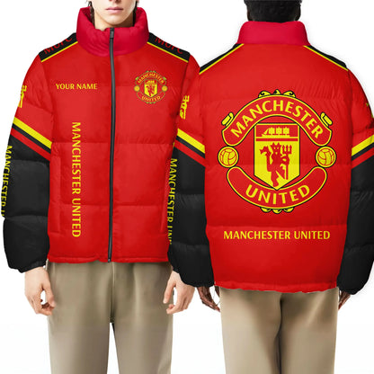 Manchester United Puffer Thermal Stand Collar Jacket