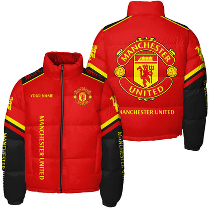 Manchester United Puffer Thermal Stand Collar Jacket