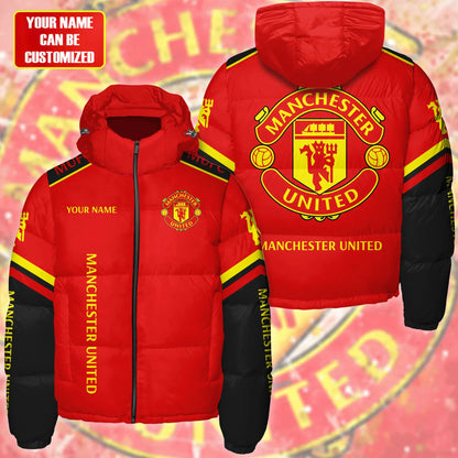 Manchester United Puffer Thermal Stand Collar Jacket