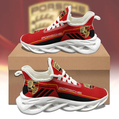 Pors Red Black Chunky Custom Sneaker