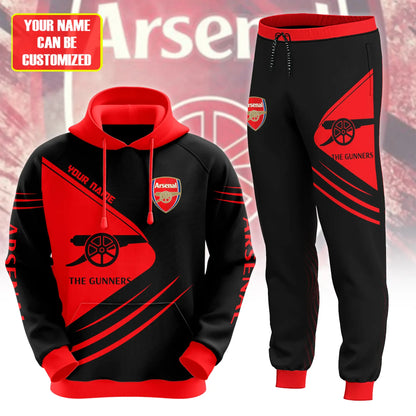 Personalized Arsenal Q4 3D All over Printed Hoodie and Sweatpants set