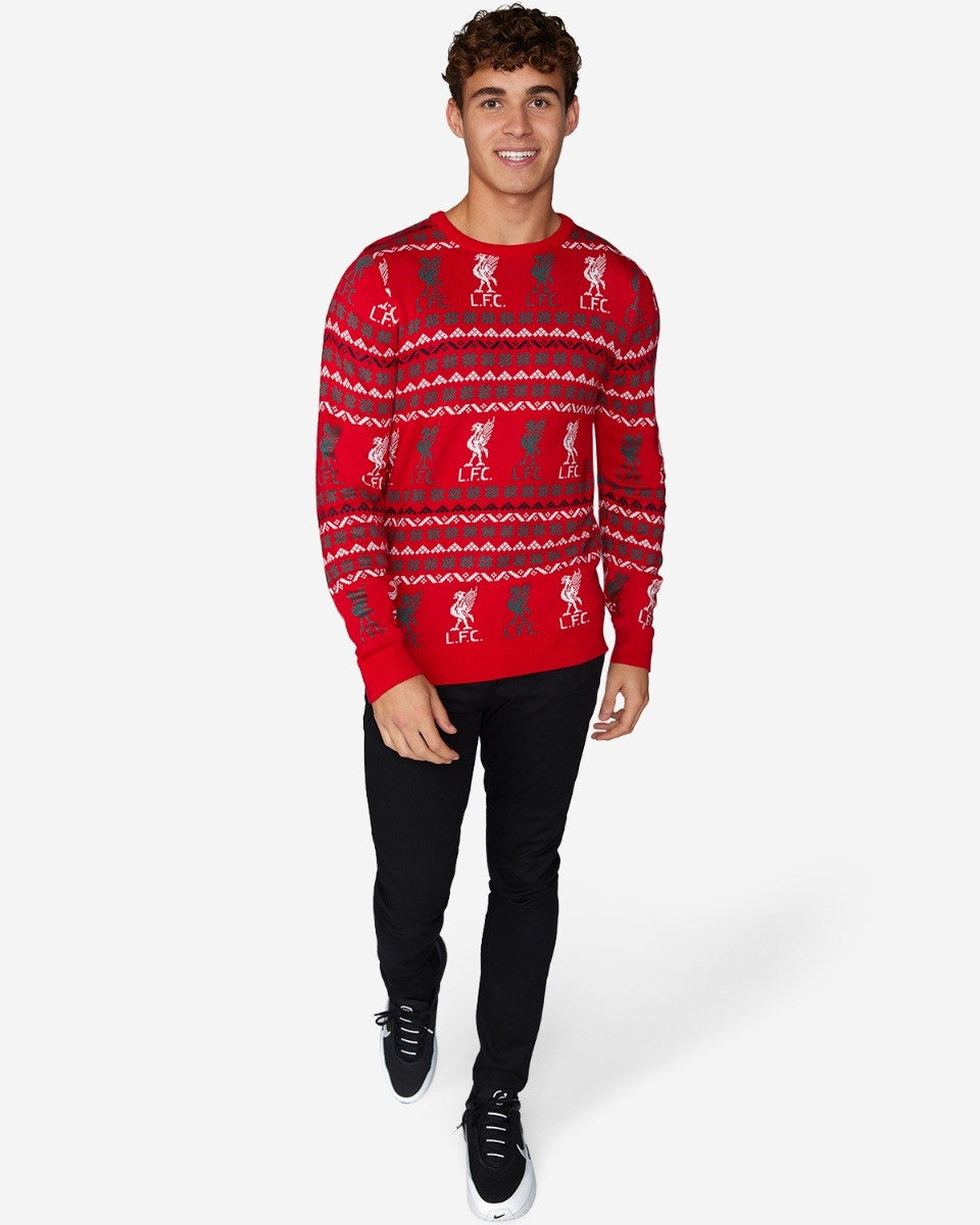 Liverpool Q14 Ugly Christmas Sweater , Unisex Wool Sweater