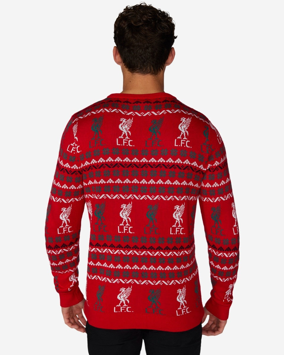 Liverpool Q14 Ugly Christmas Sweater , Unisex Wool Sweater