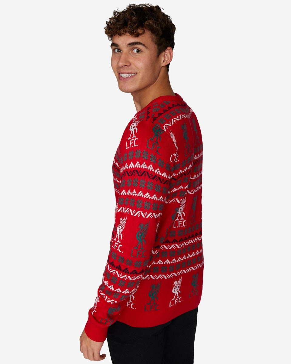Liverpool Q14 Ugly Christmas Sweater , Unisex Wool Sweater