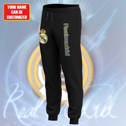 Personalized Real Madrid 3D All over Printed Retro Hoodie & Sweatpants Set