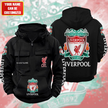 Personalized Liverpool 3D All over Printed Retro Hoodie & Sweatpants Set