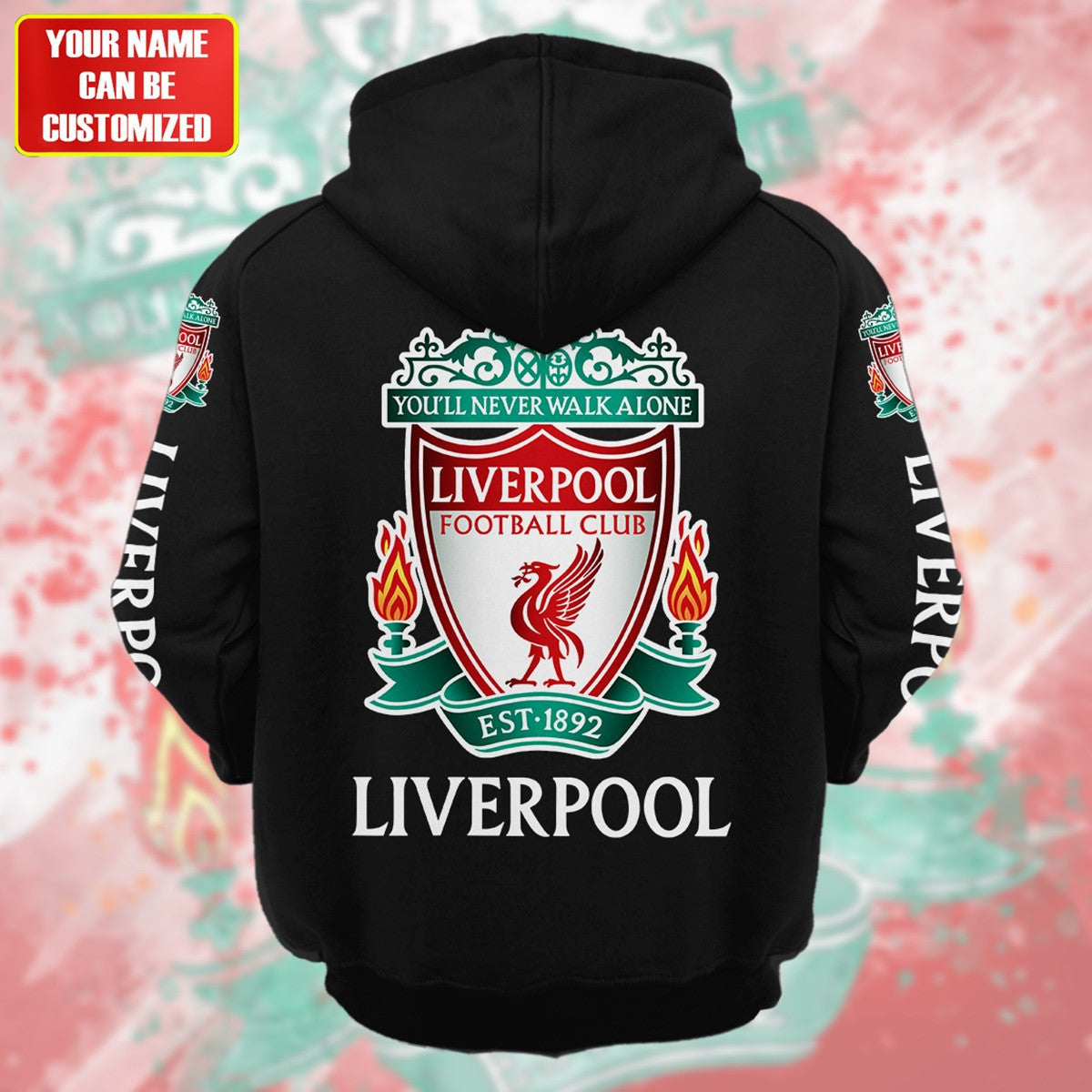 Personalized Liverpool 3D All over Printed Retro Hoodie & Sweatpants Set