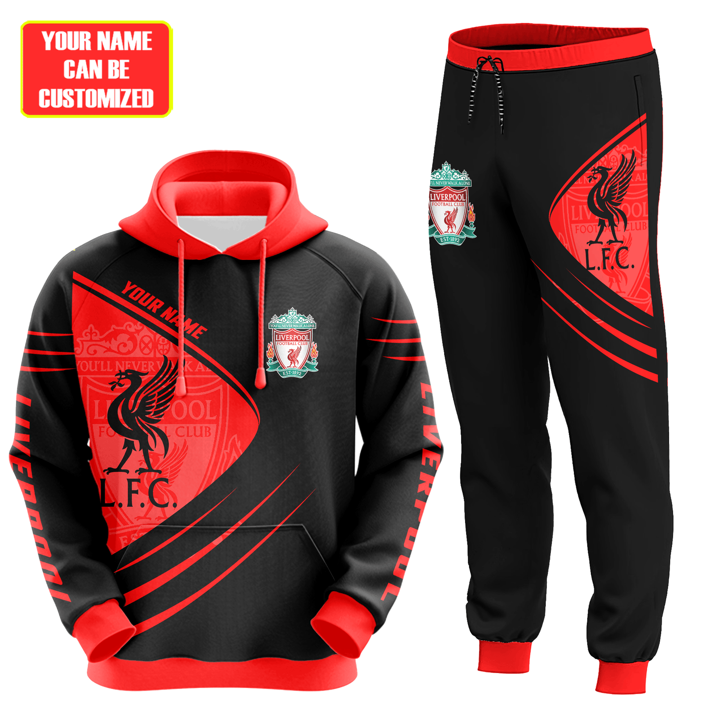 Personalized LFC 3D All over Printed Hoodie and Sweatpants set