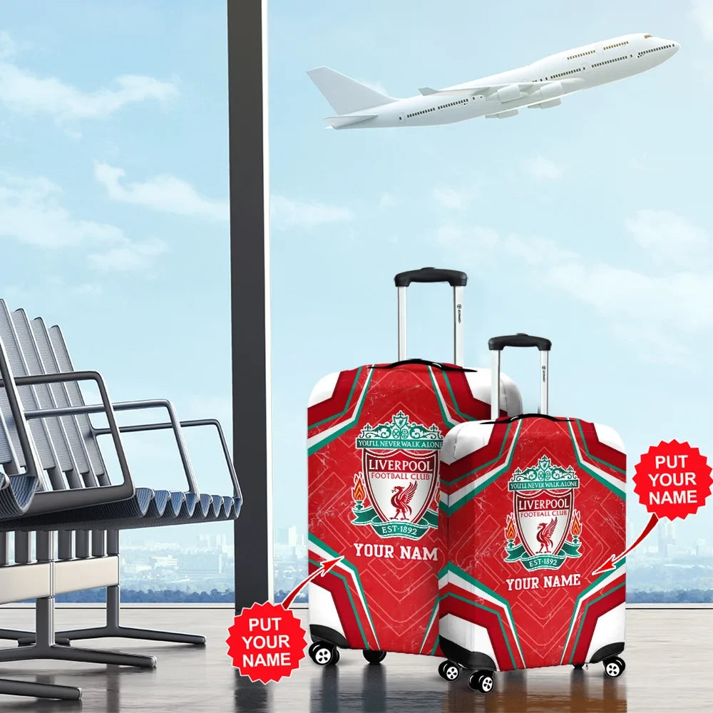 Personalized Name Liverpool Luggage Cover