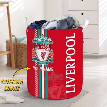 Personalized Liverpool Laundry Basket