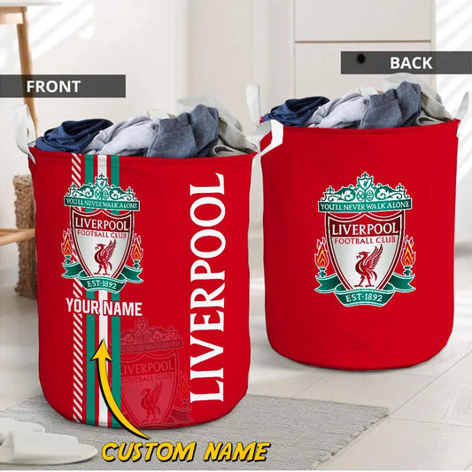 Personalized Liverpool Laundry Basket