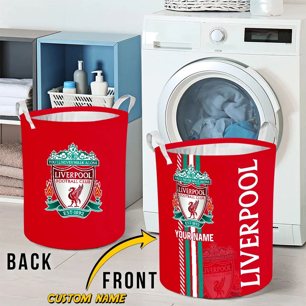 Personalized Liverpool Laundry Basket