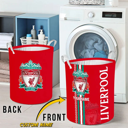 Personalized Liverpool Laundry Basket