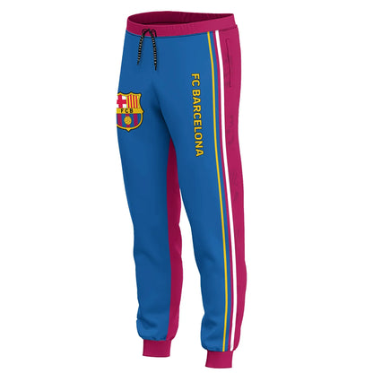 Personalized Barça Q3 3D All over Printed Hoodie and Sweatpants set