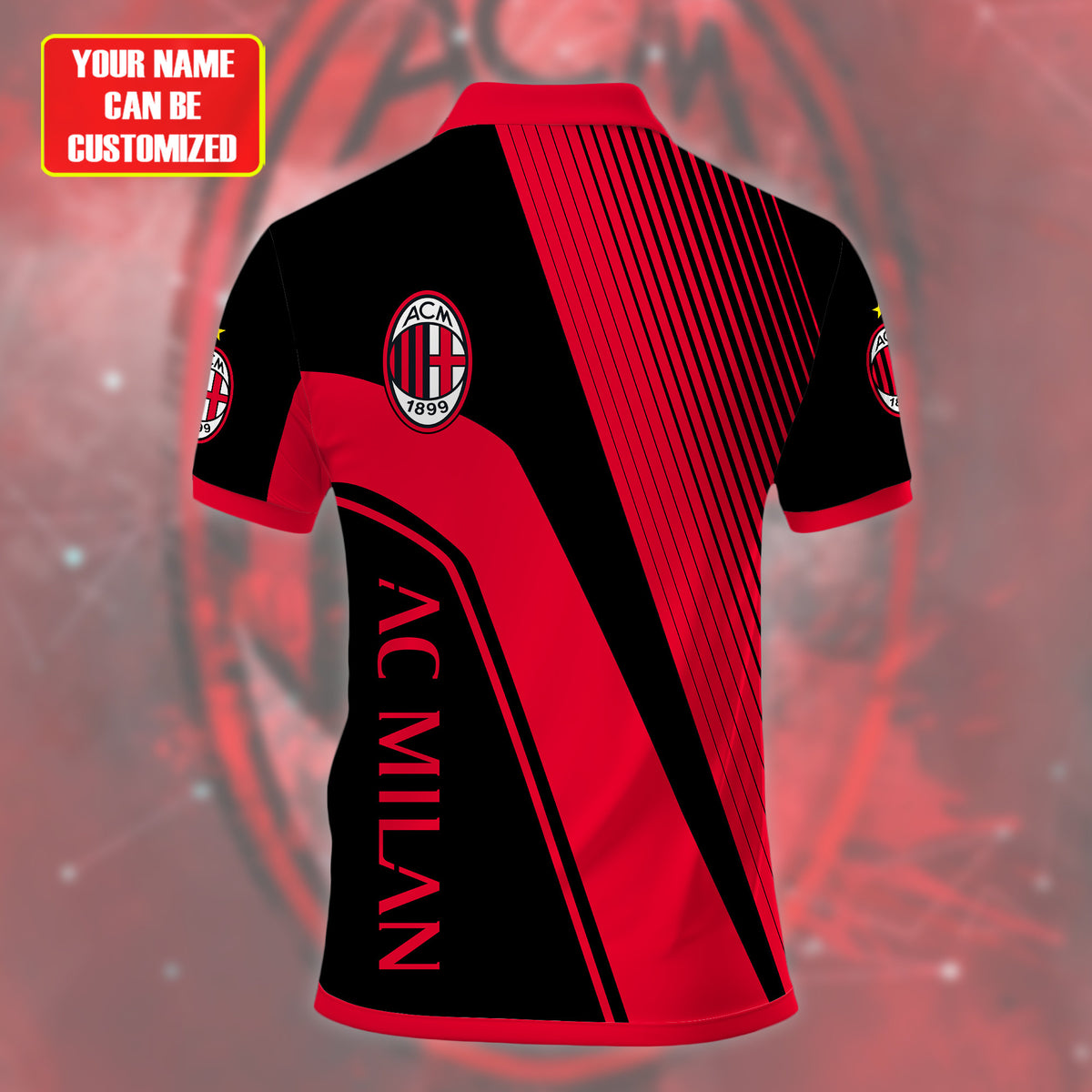 Personalized AC Milan 3D Full Printing Set ,AC Milan Shirt , Hoodie , Short , Polo ,hawaii V1