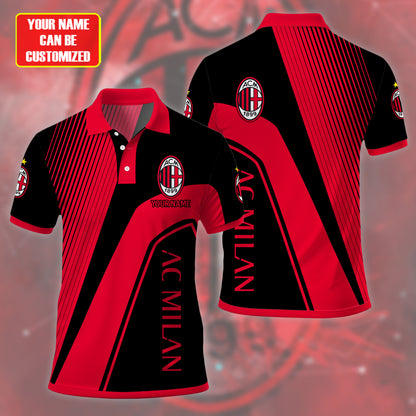 Personalized AC Milan 3D Full Printing Set ,AC Milan Shirt , Hoodie , Short , Polo ,hawaii V1