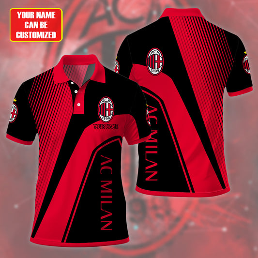 Personalized AC Milan 3D Full Printing Set ,AC Milan Shirt , Hoodie , Short , Polo ,hawaii V1