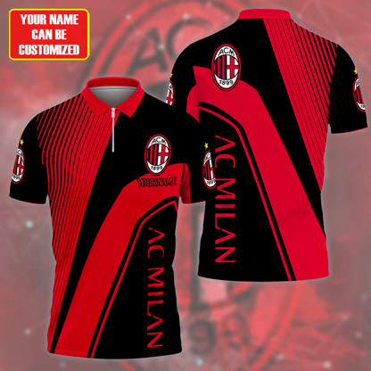 Personalized AC Milan 3D Full Printing Set ,AC Milan Shirt , Hoodie , Short , Polo ,hawaii V1
