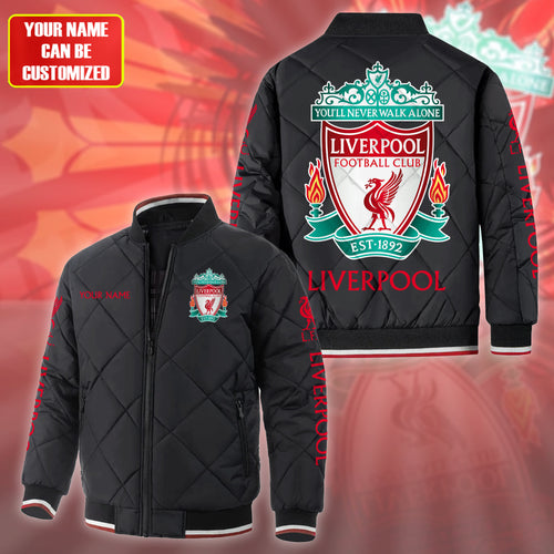 Personalized Liverpool Puffer Bomber Jacket
