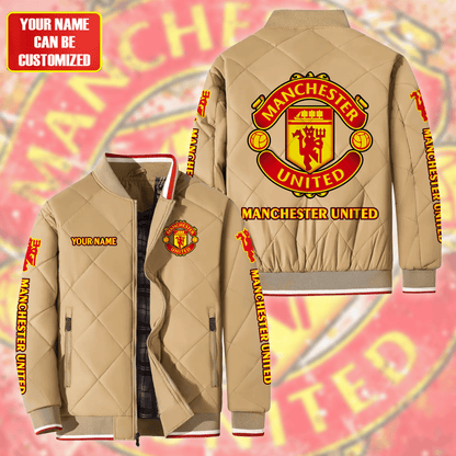 Personalized Manchester United Puffer Bomber Jacket