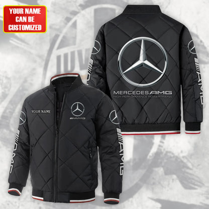 Personalized Merc AMG Puffer Bomber Jacket