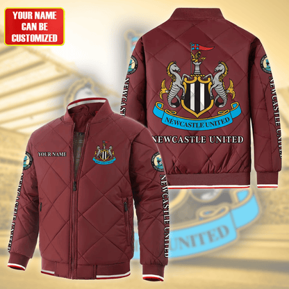 Personalized Newcastle United Puffer Bomber Jacket