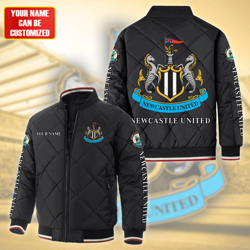 Personalized Newcastle United Puffer Bomber Jacket