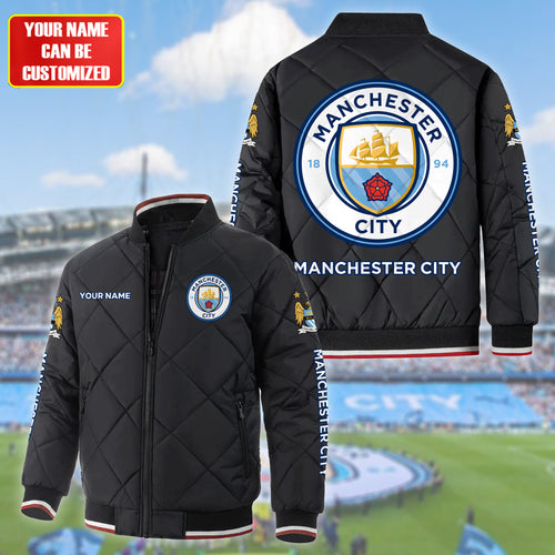 Personalized Manchester City Puffer Bomber Jacket