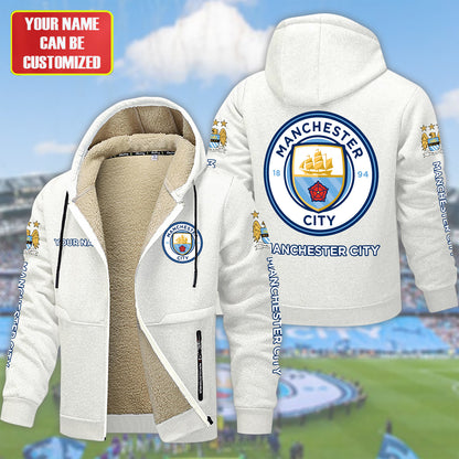 Personalized Manchester City Fleece 3D Unisex Hooded Jacket
