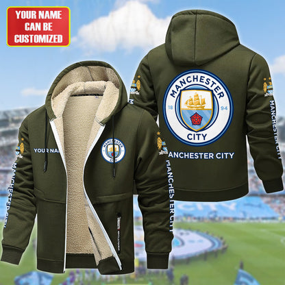 Personalized Manchester City Fleece 3D Unisex Hooded Jacket