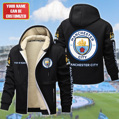 Personalized Manchester City Fleece 3D Unisex Hooded Jacket