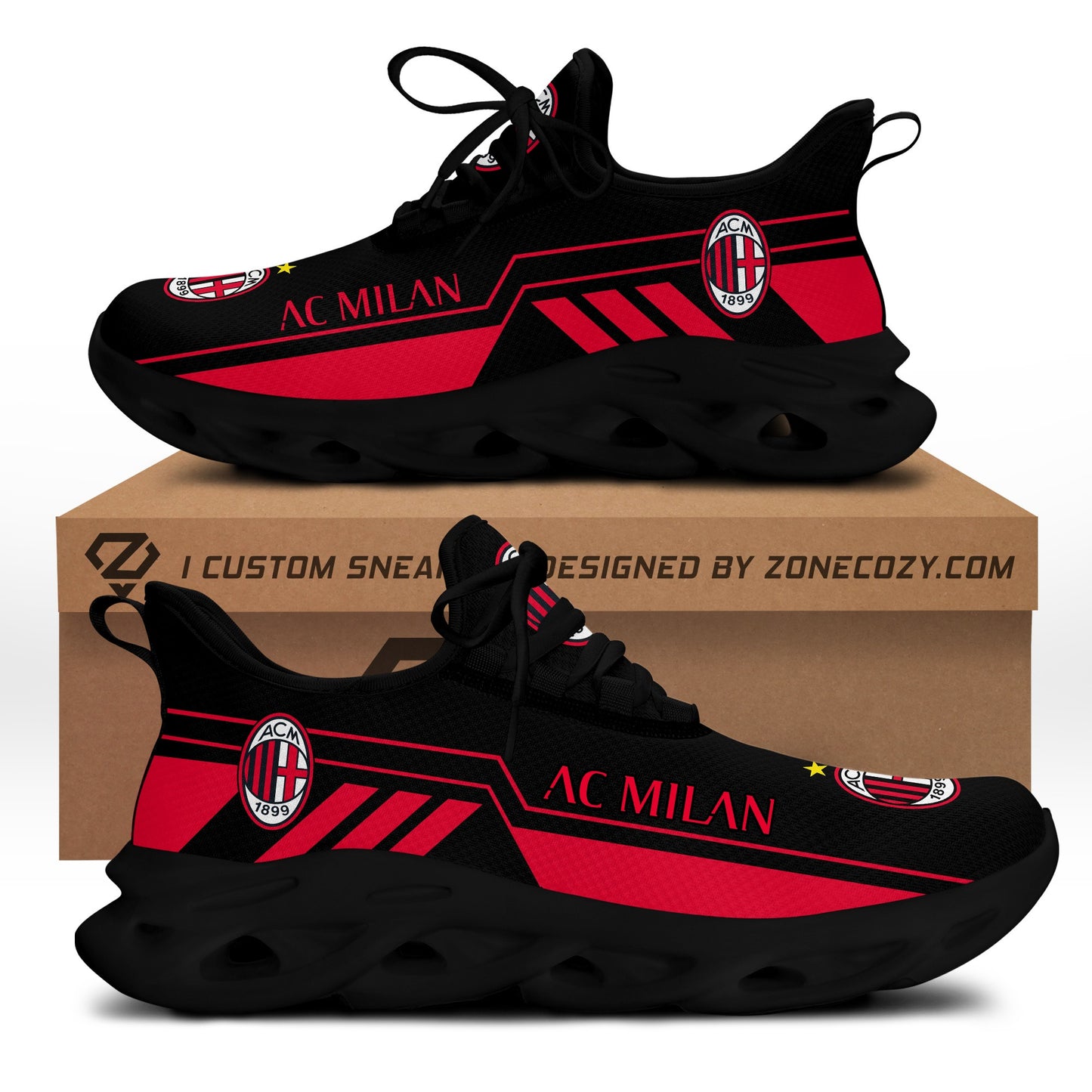 AC Milan V4 Chunky Custom Sneaker