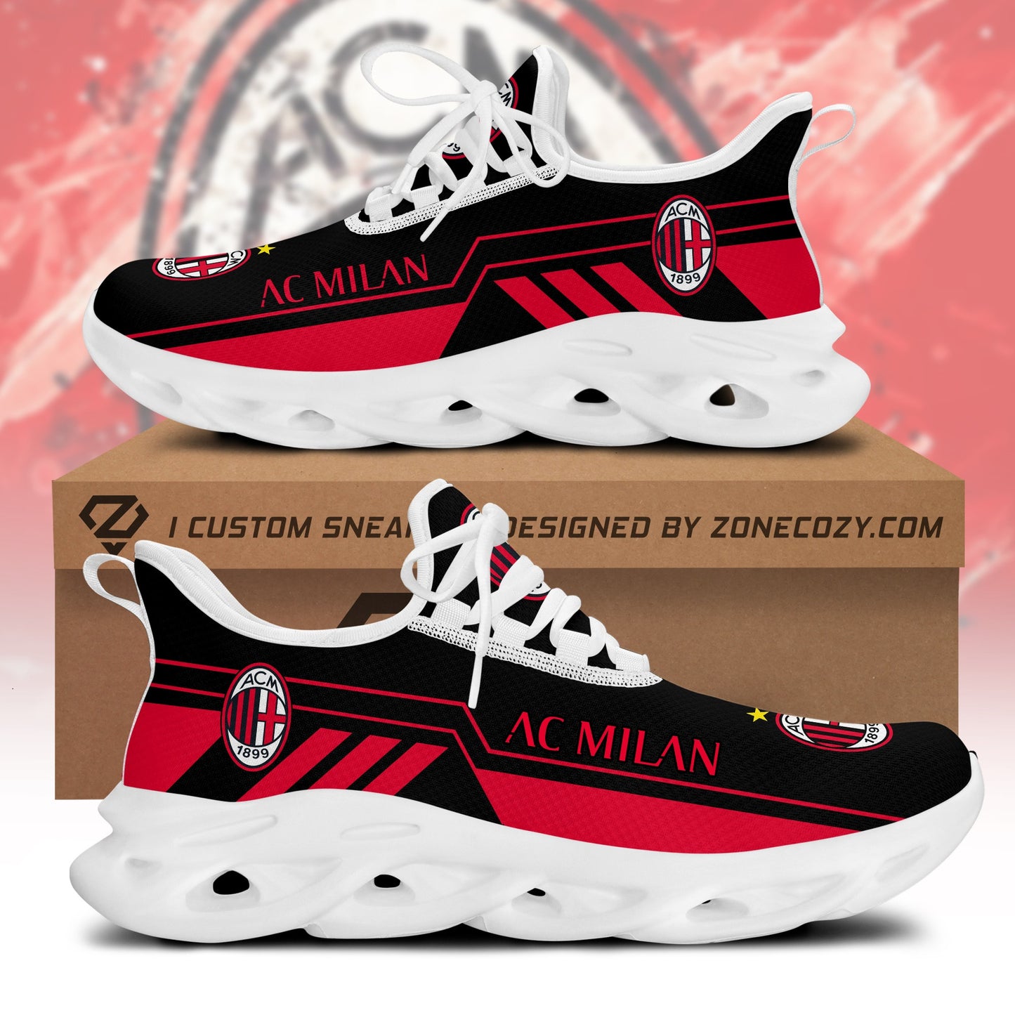 AC Milan V4 Chunky Custom Sneaker