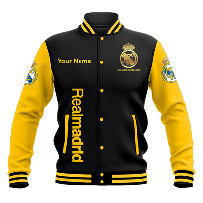 Personalized Real Madrid Baseball Jacket
