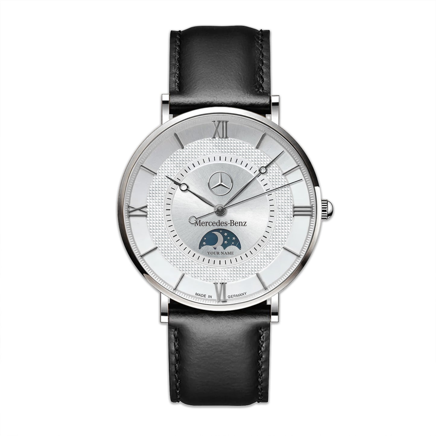 Personalized Mercedes Germany Quartz Leather Watch