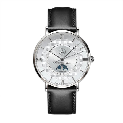 Personalized Mercedes Germany Quartz Leather Watch