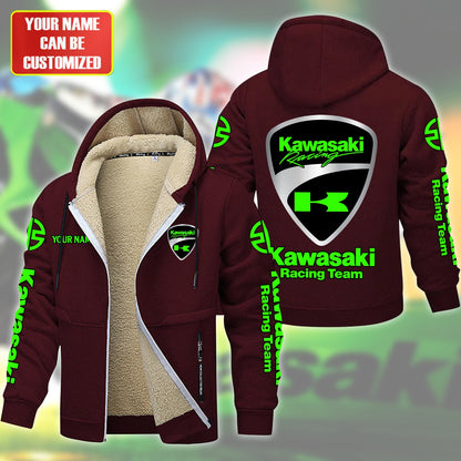Personalized KW Racing Team Fleece 3D Unisex Hooded Jacket