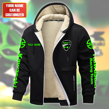Personalized KW Racing Team Fleece 3D Unisex Hooded Jacket