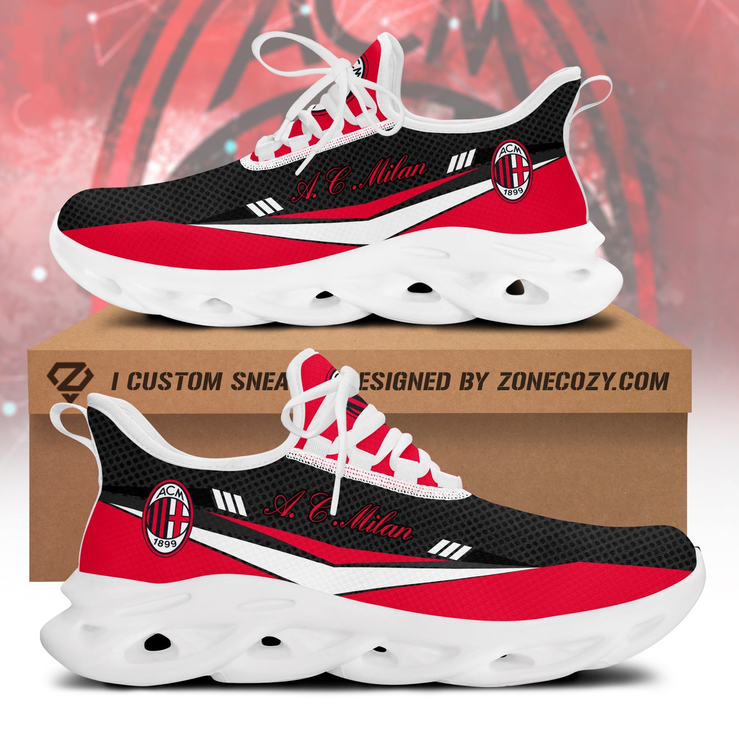 Ac Milan Q5 Chunky Custom Sneaker