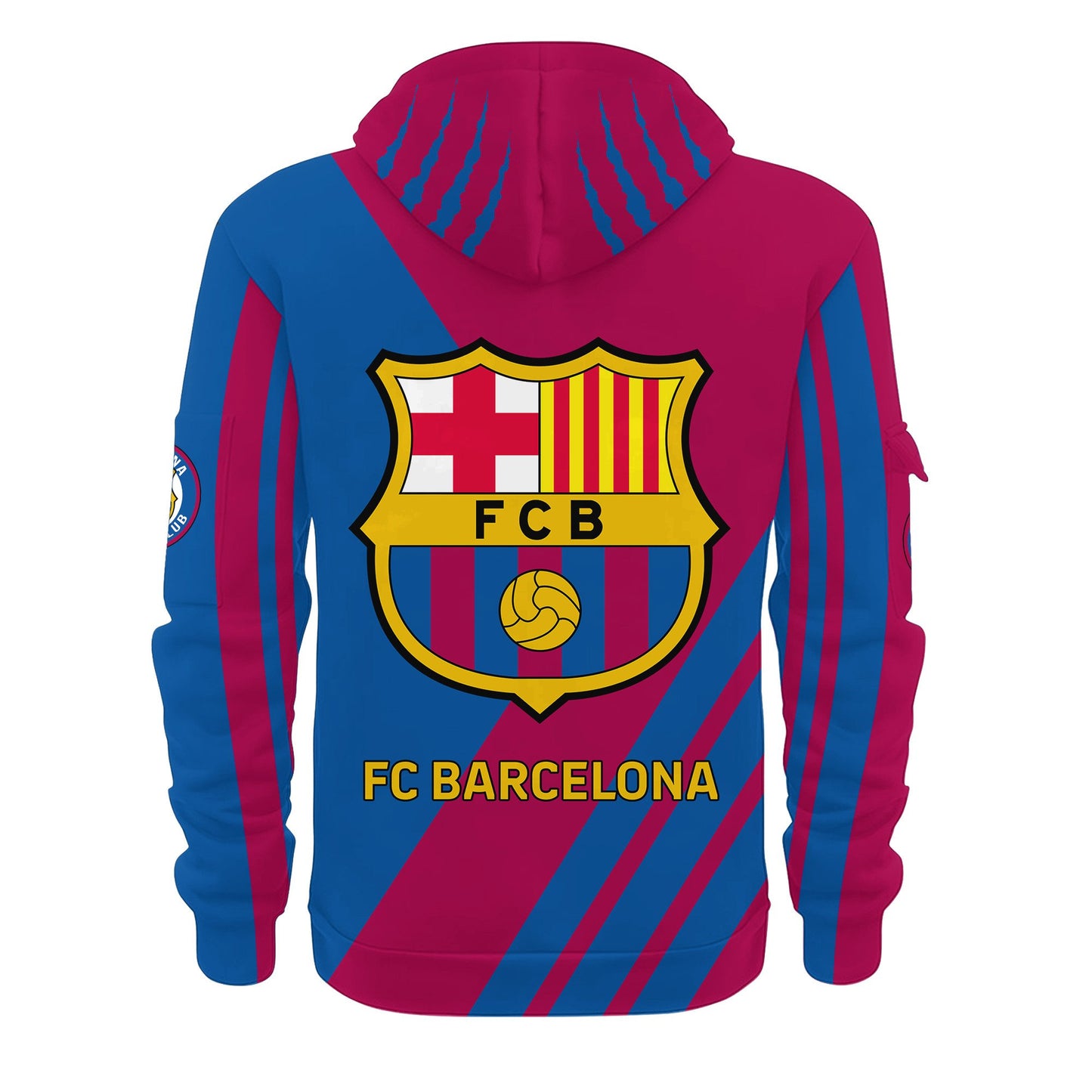 Personalized Barcelona 3D Zip-Hoodie Cotton Jacket V2