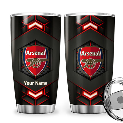 Personalized Arsenal Stainless Tumbler 20oz 30oz Cup