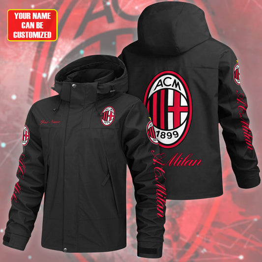 AC Milan Outdoor Sports Wind & Waterproof Drawstring Jacket