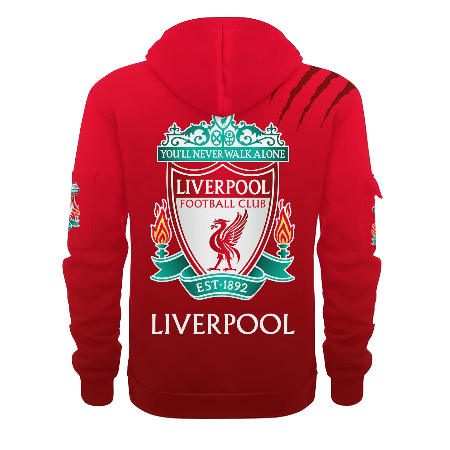 Personalized Liverpool Q4 3D Zip-Hoodie Cotton Jacket