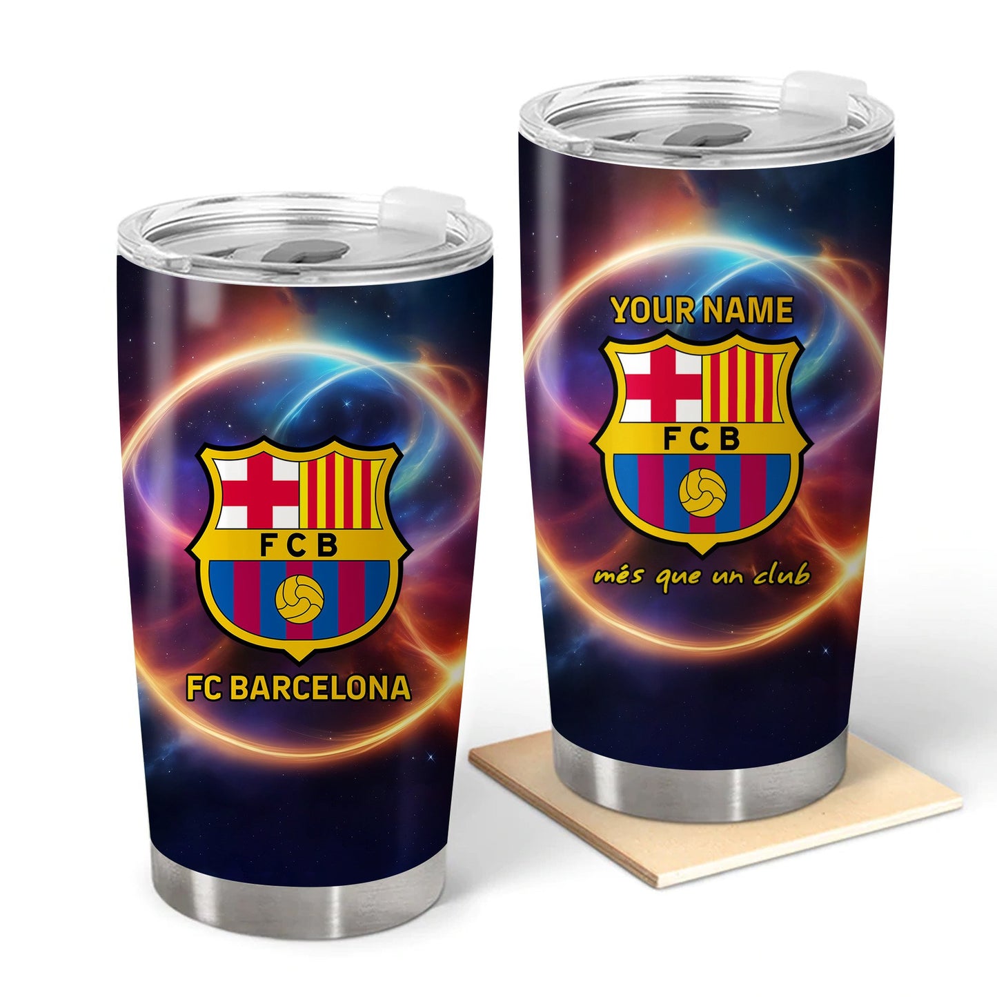Personalized Barcelona Stainless Tumbler 20oz 30oz Cup