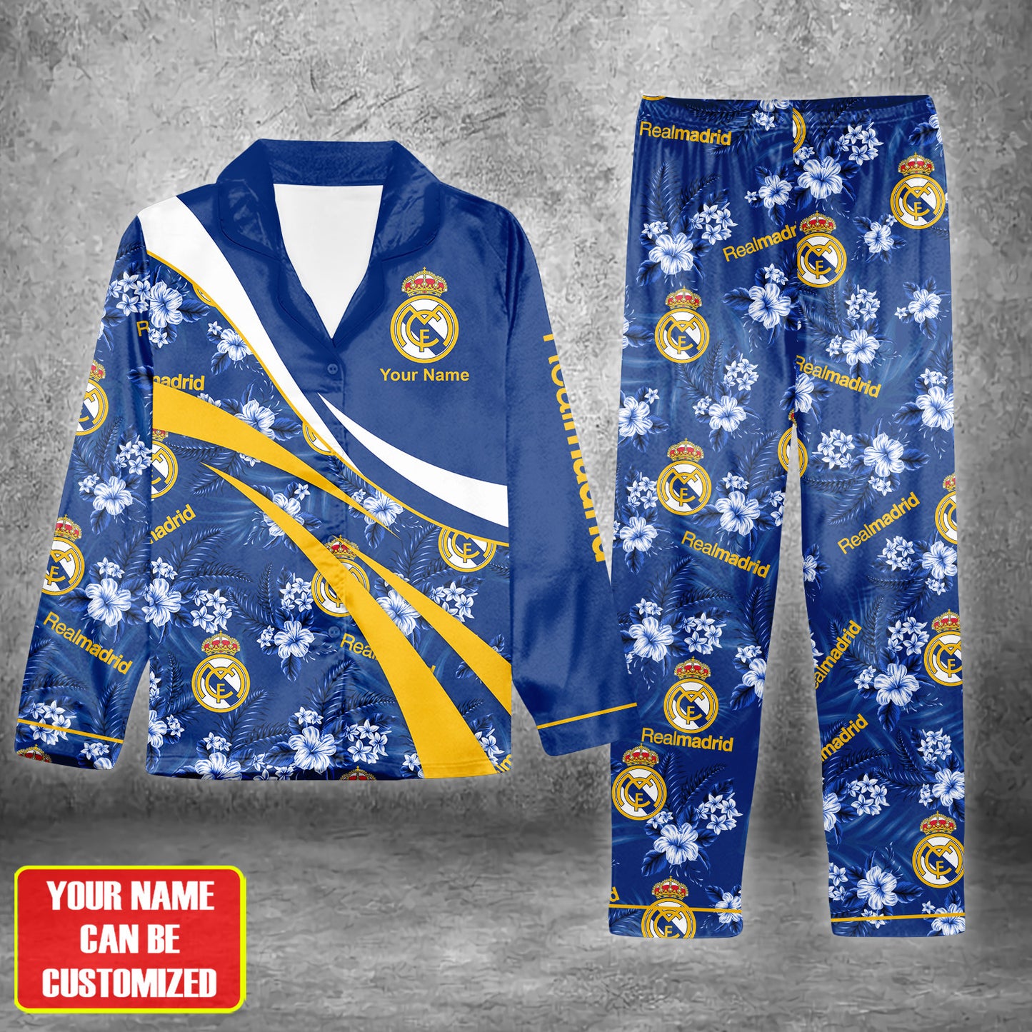 Personalized Real Madrid Pajamas Set