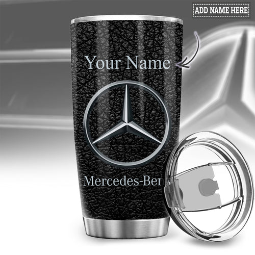 Personalized Merc Leather Stainless Tumbler 20oz 30oz Cup