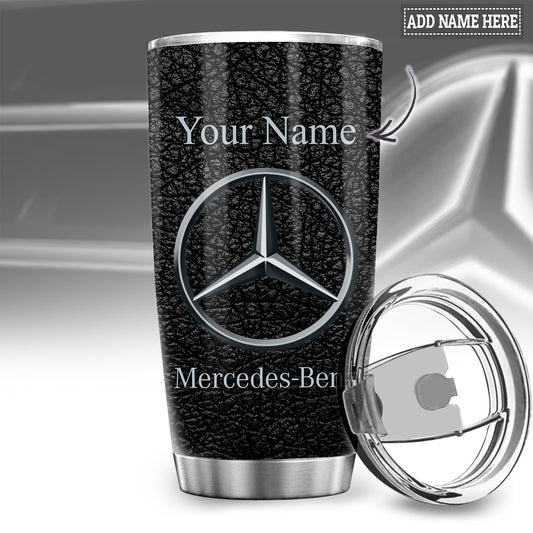Personalized Merc Leather Stainless Tumbler 20oz 30oz Cup
