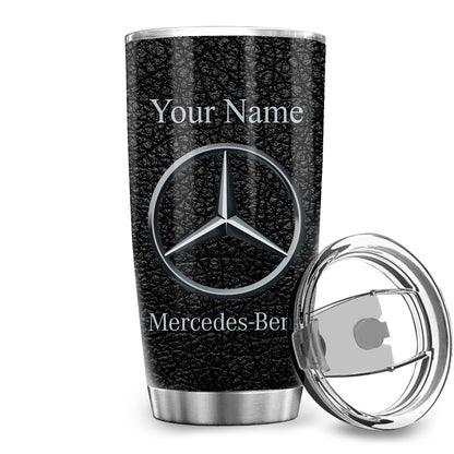 Personalized Merc Leather Stainless Tumbler 20oz 30oz Cup